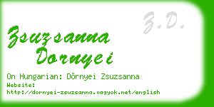zsuzsanna dornyei business card